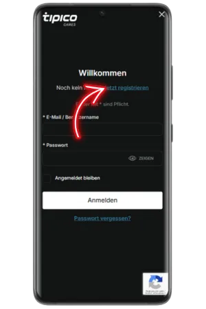 Tipico Registrierung Konto erstellen