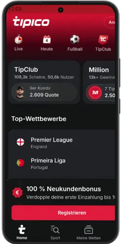 Tipico Android App Die Bewerbung ist offen